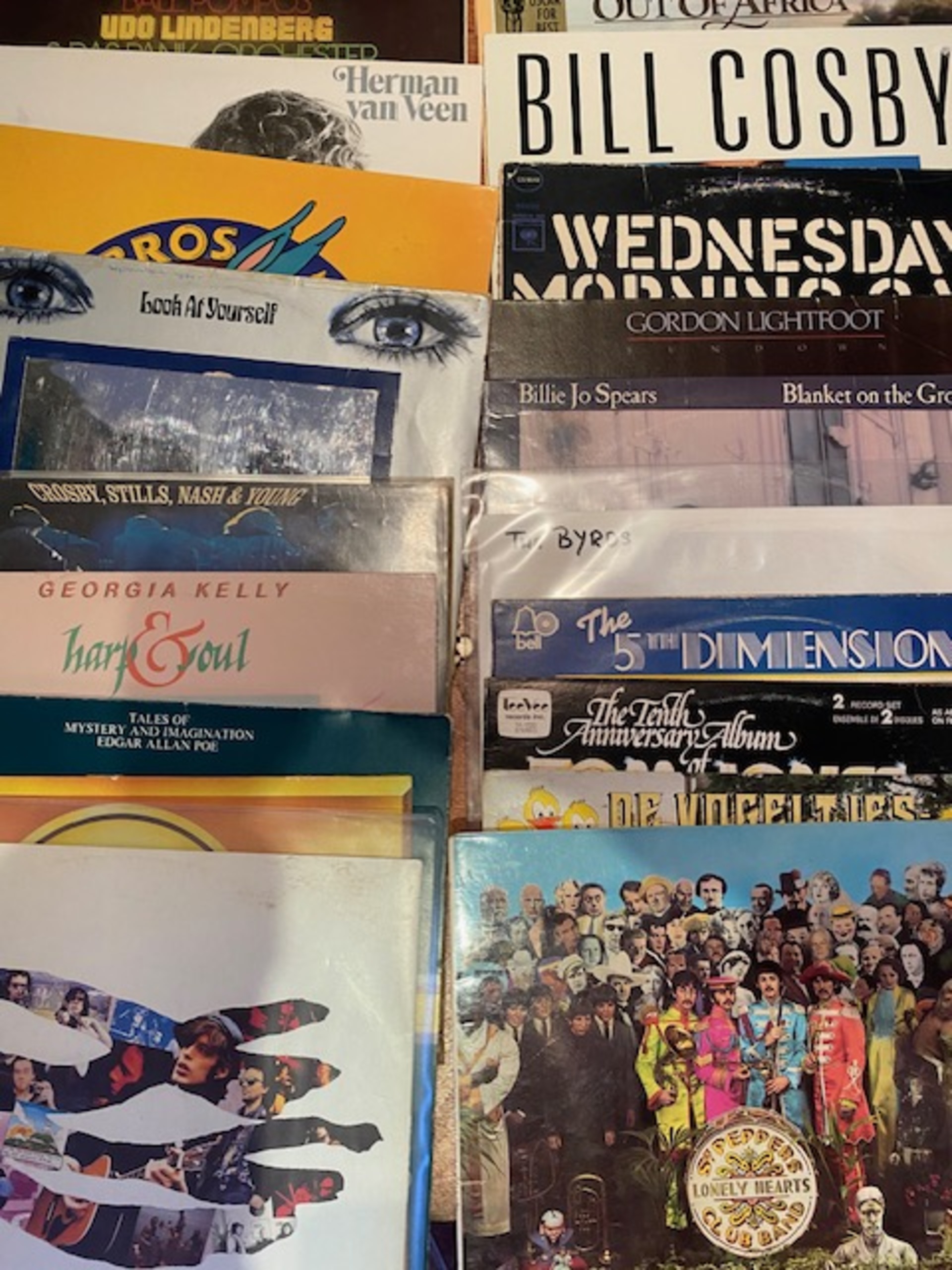 Ca. 100x Vinyl langspeelplaten uit privé collectie , O.a. Bill Cosby